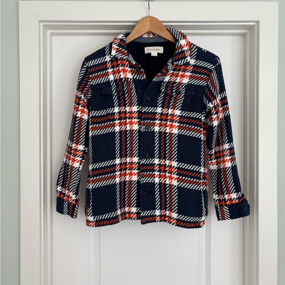 Outerknown Cloud Weave 100% Organic Cotton Shirt Jacket Size L (Boys)